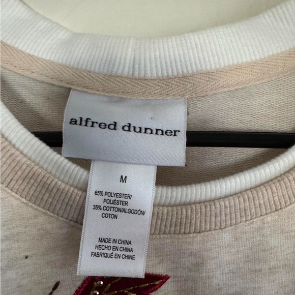 Alfred Dunner Y2K vintage Owl Autumn embroidered  Crewneck Sweater - Picture 4 of 6